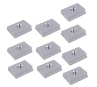 M6/M8 T-track curseur écrou coulissant en alliage d'aluminium T écrou à fente for outil de travail du bois gabarits vis fente fixation(M6-10pcs)