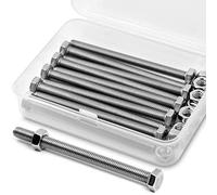 M6 x 100mm 10PCS Boulons à six pans en 304 Acier Inoxydable de Coin Extérieur Vis Hexagonale,Boulons et écrous de Sortilège Ensemble