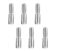 M6 x 20 mm à M8 x 20 mm à double extrémité, vis sans tête, en acier inoxydable, adaptateur fileté, filetage extérieur, matériel de meubles autotaraudeuses