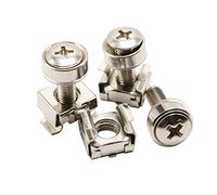 M6 x 20 mm Vis de montage M6 Rondelles Écrou à cage M6 Assortiment kit pour rack de serveur et armoire, Lot de 50