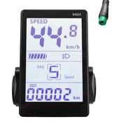 M6H Electric Bike LCD Display Meter Dashboard 24V-60V Universal E Scooter LCD Panel Screen pour Electric Bike(5PIN)