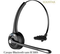 M6S Micro Oreillette Bluetooth Professionnel 13H Appel Casque Téléphone sans Fil Rechargeable