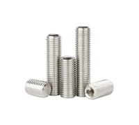 M6x0.75/M8x1.0/M10x1.0/M1x1.25/M12x1.0/M12x1.5/M12x1.5 dent fine, vis de fixation à six pans creux en acier inoxydable DIN913, boulon à tête plate(30mm,M12 x1.5 (2pcs))