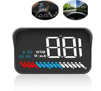 M7 Affichage tête haute universel pour voiture Interface OBD II/GPS, vitesse du véhicule MPH km/h, tr/min moteur, avertissement de survitesse, mesure du kilométrage, température de l'eau, tension