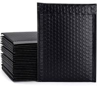 M7 Packaging Lot de 100 enveloppes à bulles, enveloppes à bulles métalliques en feuille étanche et auto-scellante, dorées, argentées, noires ou roses, enveloppes rembourrées pour l'expédition et