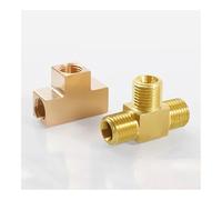 M8/10/12/14/16/18 métriques mâles femelles en laiton T 3 voies raccord de tuyau bloc de jonction eau gaz huile (M10 x M10 x M8 F-F-M)