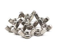 M8 Acier inoxydable 304 Aile de papillon Écrou Ensemble, main Twist Renforcez la matériel Écrou pièces d'attaches 10 pièces