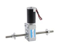 M8 Double Threaded Shaft 12-470RPM Reversible Adjustable Speed Self Lock 12 V 24 V DC Worm Geared electronic starter With Flange MQXFCZUX(470 tr/min, 24 V)