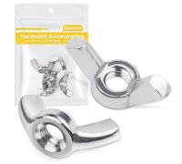 M8 Ecrou Papillon 5 PièCes, Caianwin DIN 315 éCrou Papillon A2 V5a Acier Inoxydable éCrou Papillon, MéTrique Inoxydable Wing Nut Pour L'éQuipement De Meubles Diy