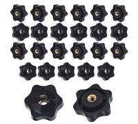 M8 Filetage Femelle De Serrage De Bouton,25 Pièces Étoile Tête Écrous De Serrage Bouton Boutons De Serrage De Filetage M8 De Serrage Pour Machines Équipement Industriel Equipment-32mm