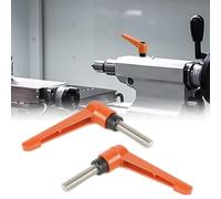 M8 Filetage Tour à Poignée De Serrage, 2 Poignées De Serrage Réglables, Pour Connexion Et Le Serrage Quotidiens Vis, Verrouille Facilement Les Articles Peut Être Utilisé Sans Outils.(Couleur Orange).