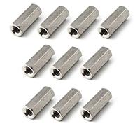 M8 Long Ecrou de raccord hexagonal en acier inoxydable 304 Rond Tige d'attelage écrou