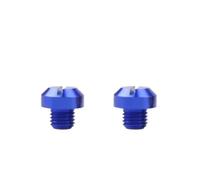 M8 M10 Mirror Hole Plugs Screw Cap CNC Aluminum Rear View Plug Screws Caps Motorcycle E-Bike Universal(Right-Right(Blue),M10x1.25x15mm)