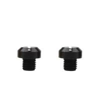 M8 M10 Mirror Hole Plugs Screw Cap CNC Aluminum Rear View Plug Screws Caps Motorcycle E-Bike Universal(Right-Right(Black),M10x1.25x10mm)