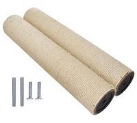 M8 M10 Sisal Griffoir de Rechange en Corde de, Arbre à Chat de Rechange,Corde griffoir pour Poteau Chats avec vis(M10_Φ60_40,5 cm)