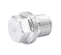 M8-M36 métrique mâle 304 en acier inoxydable fraisé douille hexagonale bouchon d'extrémité à bride