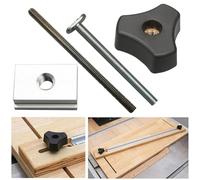 M8 TSlot TTrack Accessoires pour le travail du bois, comprend une poignée à écrou et une vis en T compatibles avec les scies de table et les fraiseuses (M8 × tige filetée de 100 mm)