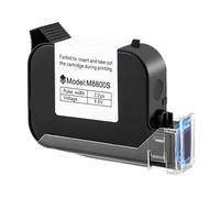 M8800S Cartouche jet d'encre noire de remplacement pour date code barres numéro de lot impression sur diverses surfaces compatible ABS cartouche