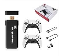 M8Pro Retro Game Stick - 4K Game Stick HDMI Sortie Console Retro Gaming avec Contrôleurs sans Fil 2.4G,Cadeau pour Noël,Game Stick TV Plug and Play for Tout Le Monde(128G)