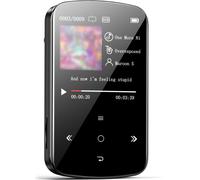 M9 Lecteur MP3 portable, lecteur de musique ultra-mince, touches tactiles, écran couleur 1,5 pouce, adapté à une utilisation sportive, avec carte mémoire de 32 Go
