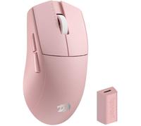 M916 PRO Souris de jeu sans fil 3 modes, taux de polling 4K hyperrapide, souris 49 G ultra légère 26 K DPI, Rose