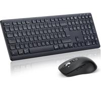 M9300 Drahtlose Tastatur Und Maus Kombination, 2-In-1 Usb Empfänger Und Zwei Bluetooth, Multi-Gerät Leise Tastatur, Geeignet Für Computer, Laptops, Büros Und Arbeit