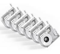 M950 M960 Lot de 6 rubans d'étiquettes compatibles avec Brother P-Touch M Tapes M-K231 MK231 M231, 12 mm x 4 m, noir sur blanc, compatible avec Brother imprimantes d'étiquettes PT-M95