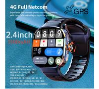 M99 montre intelligente Android 10.0 Smartwatch avec carte Sim caméra rotative GPS WIFI boussole 512GB stockage 2.4 pouces plus grand écran Amoled Silver Power Bank