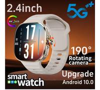 M99 Smartwatch 5G avec écran Amoled de 2.4 pouces 900W caméra rotative WIFI GPS Position boussole NFC Bluetooth montre intelligente hommes femmes Black Power Bank