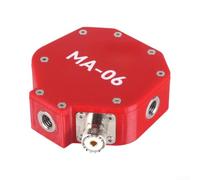 MA-06 Station de base d'antenne portable en forme de V avec balun 1:1 pour radio à ondes courtes 100 W SSB Power Camping Trépied (rouge)