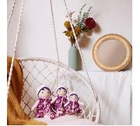 KALOO - Tendresse - Ma 1ère Poupée en Tissu Violette - Poupée de Chiffon 32 cm - Robe Fleurie - Bloomer Détachable - Jolie Boîte Cadeau et Ruban Personnalisable - Dès la Naissance, K200002