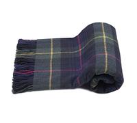 MA.AL.BI 1947 Plaid écossais 100 % pure laine mesure 150 x 180 cm (Verdone jaune), Vert Jaune