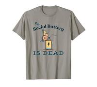 Ma batterie sociale est morte. Un papillon maladroit a besoin d'être rechargé T-Shirt