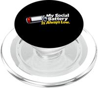 Ma Batterie Sociale est Toujours Faible, drôle PopSockets PopGrip pour MagSafe