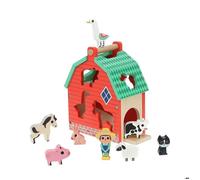 Vilac - Ma Belle Ferme des Formes - Ingela P.Arrhenius - Jouet Educatif - Développe l'Imaginaire et Le Vocabulaire sur Les Animaux - pour Enfants à Partir de 2 Ans