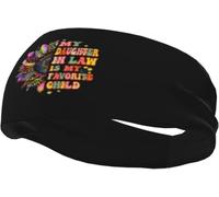 Ma Belle-Fille est Mon Enfant préféré. Bandeau Anti-Transpiration antidérapant à séchage Rapide. Bandeau Amusant pour Hommes et Femmes.