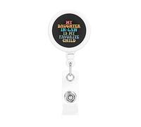 Ma belle-fille est mon enfant préféré porte-Badge rétractable bobine Clip porte-carte d'identité pour infirmière étudiant employé de bureau