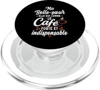 Ma Belle Soeur comme Le Café Humour PopSockets PopGrip pour MagSafe
