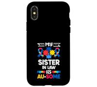 Ma Belle-sœur est Une Fille de Sensibilisation à l'Autisme Coque pour iPhone X/XS