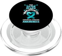 Ma Belle-sœur est Une guerrière de la Sensibilisation au Cancer du col de l'utérus PopSockets PopGrip pour MagSafe