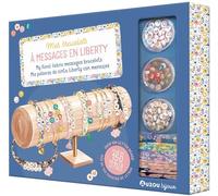 Auzou Boîte à bijoux Mes bracelets à messages en Liberty – 6 bracelets + 150 perles