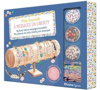 Ma boite a bijoux - mes bracelets a messages en liberty - 6 bracelets + 150 perle - Shiilia - Auzou Philippe Eds - Jeux livres objets