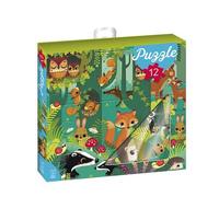 Ma boite a puzzle 12p animaux - 12 pièces - Marzia Giordano - Lito - Jeux livres objets