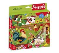 Ma boite a puzzle 12p ferme - Federica Iossa - Lito - Boîte ou accessoire - Jeux livres objets