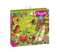 Ma boite a puzzle 12p jardin - 12 pièces - Marzia Giordano - Lito - Jeux livres objets