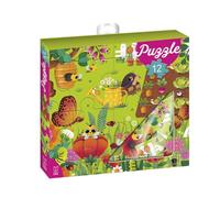 Ma boite à puzzle 12pièces - Le jardin - Dès 3 ans