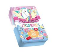 Ma boite à stickers - Licornes - Avec plus de 1000 stickers ! - Collectif - Hemma - Boîte ou accessoire - Jeux livres objets