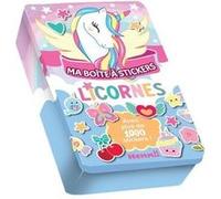 Ma boite à stickers - Licornes - Boîte métal avec 1000 stickers - Dès 3 ans
