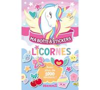 Ma boite à stickers - Licornes - Boîte métal avec 1000 stickers - Dès 3 ans
