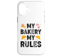 Ma Boulangerie, Mes règles - Funny Bakery Baker Coque pour iPhone 16 Plus